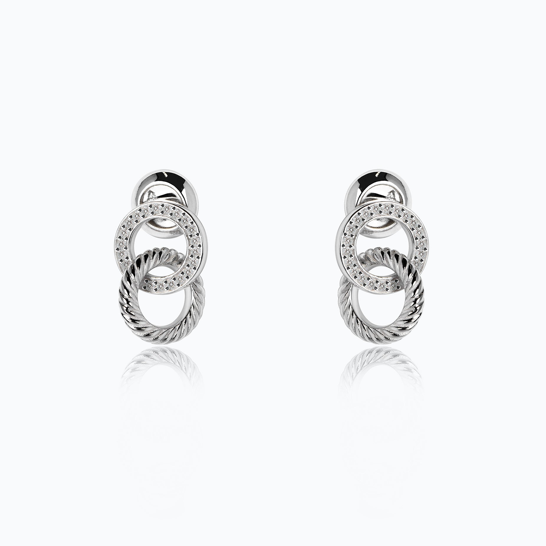 XOCOLATE PRALINE DIAMOND EARRINGS