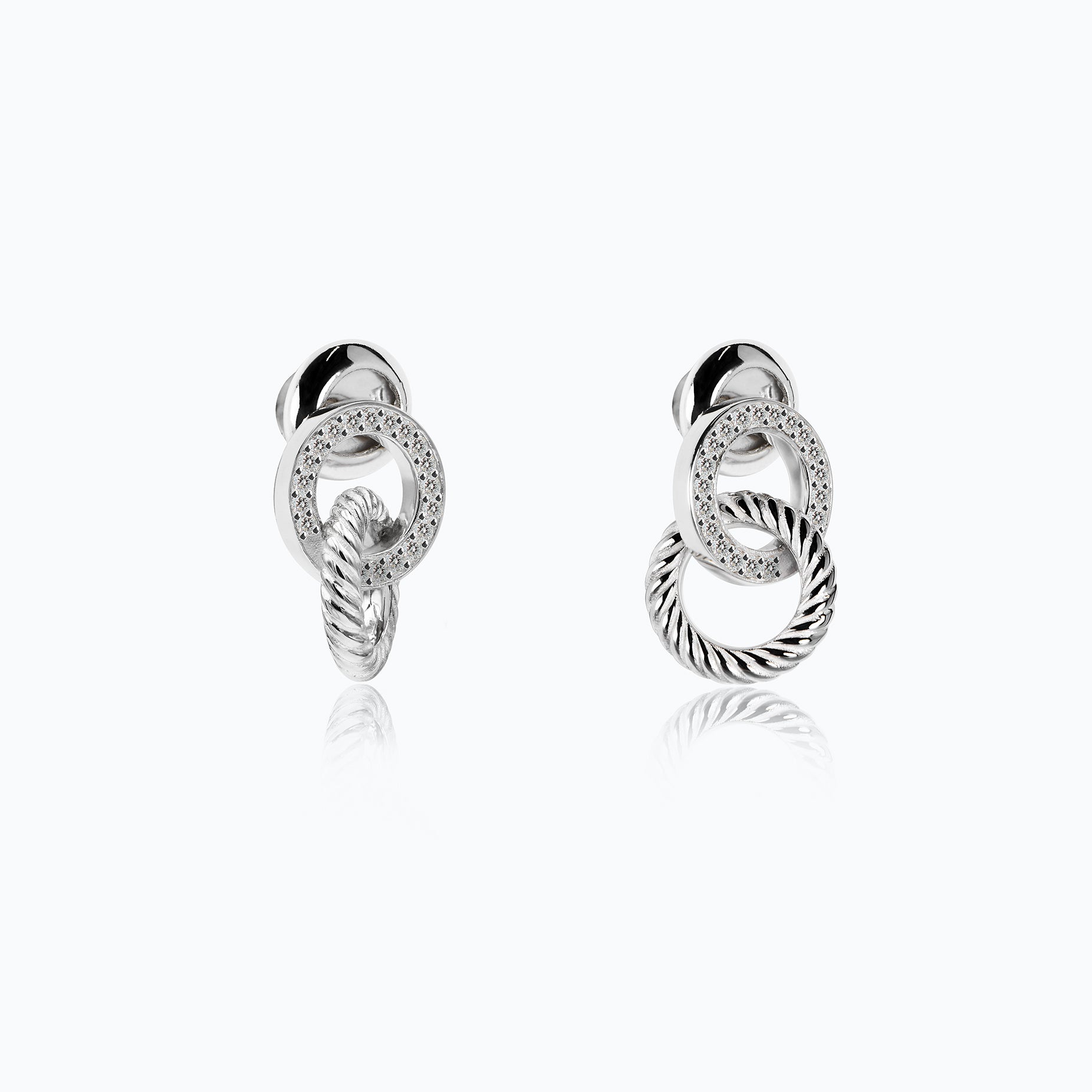 XOCOLATE PRALINE DIAMOND EARRINGS