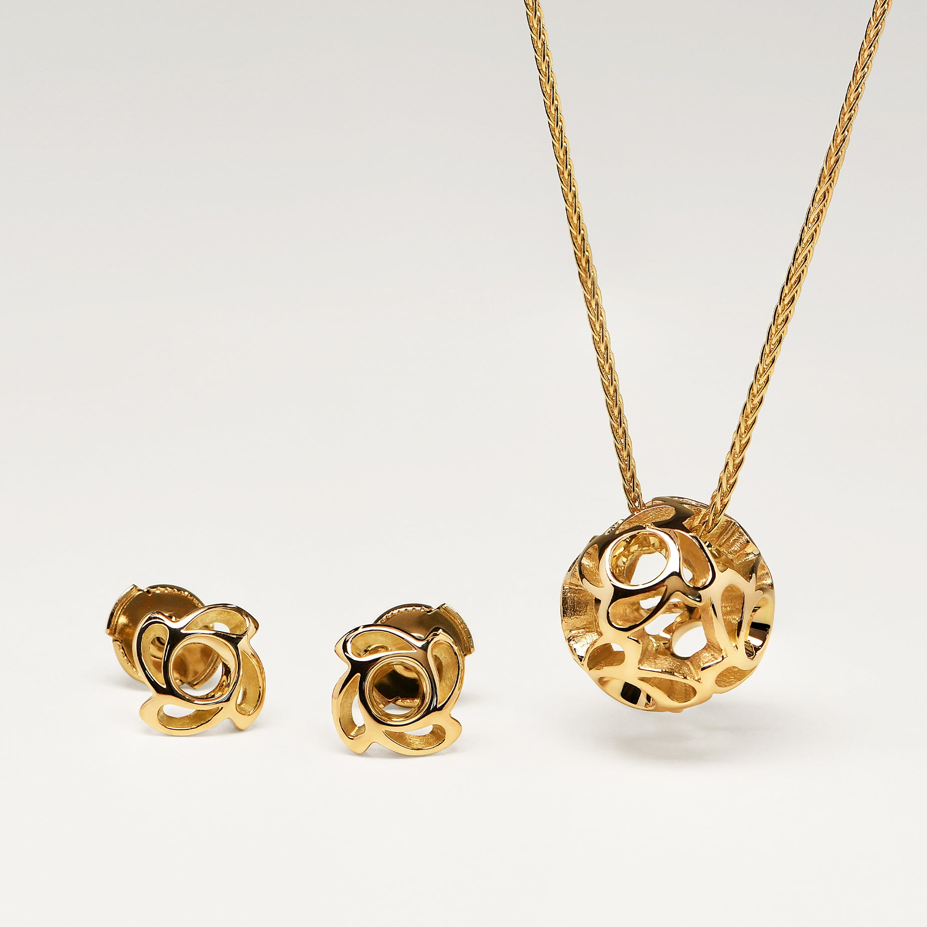 CICEK GOLD EARRINGS