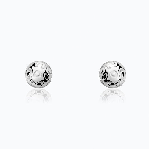 JAGUAR BUTTON STUD EARRINGS