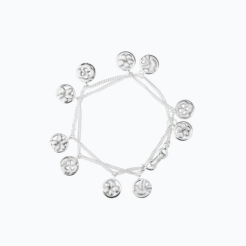 BORDADOS DOUBLE MEDALS BRACELET