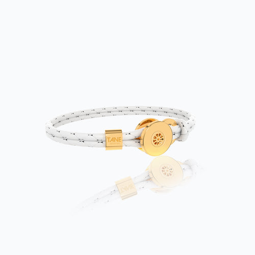 TANE RACING WHITE RIM GOLD BRACELET
