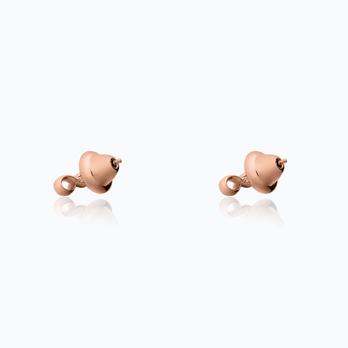 INFINITY ROSE GOLD EARRINGS