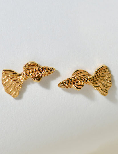 FISH GOLD EARRINGS – TANE USA