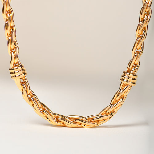 HERENCIA KNOT CHOKER GOLD