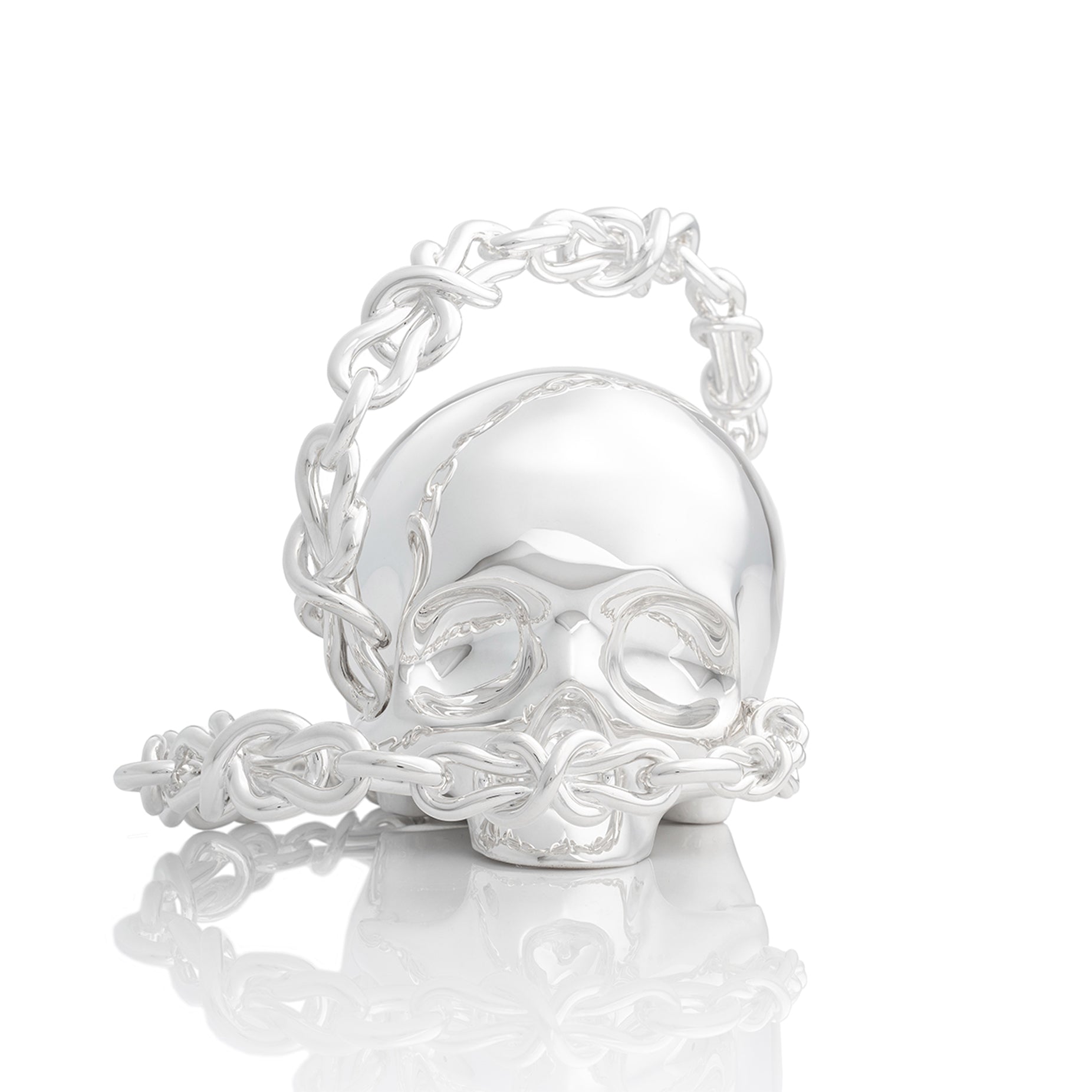 TWO WORLDS SKULL SILVER XL - MOÑOS